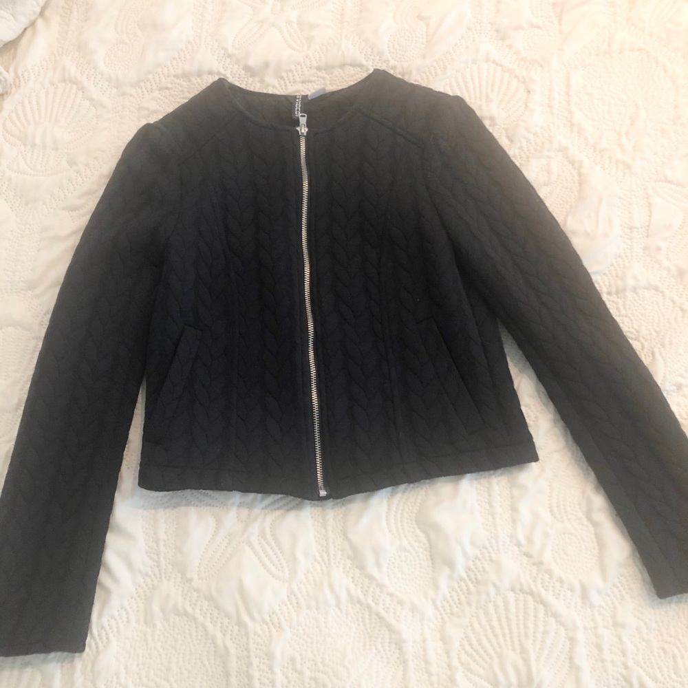 H&M black sweater jacket - Picture 1 of 5